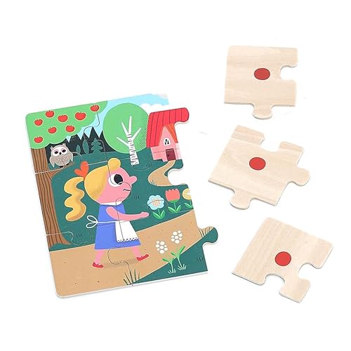 Vilac 7630 Set mit 4 Puzzles aus Holz, Goldschnalle – Ingela P. Arrhenius, Mehrfarbig Vilac 7630 Set mit 4 Puzzles aus Holz, Goldschnalle – Ingela P. Arrhenius, Mehrfarbig von Vilac