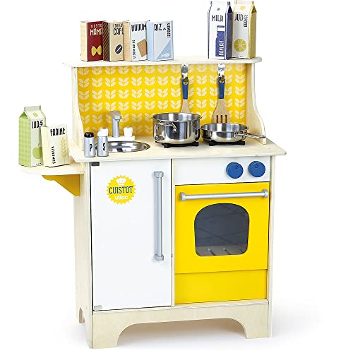 Vilac 8121Y Cuisine Cuistot Moutarde Schürze und Staubschutz, bunt Vilac 8121Y Cuisine Cuistot Moutarde Schürze und Staubschutz, bunt von Vilac
