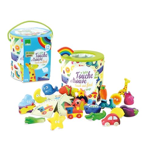 Vilac Touch and Find Spiel + Bingo, inklusive Holzteilen und leicht abwischbaren passenden Karten, kommt in praktischer Aufbewahrungsdose, ab 2 Jahren, Tiere, Gemüse, Fahrzeuge Vilac Touch and Find Spiel + Bingo, inklusive Holzteilen und leicht abwischbaren passenden Karten, kommt in praktischer Aufbewahrungsdose, ab 2 Jahren, Tiere, Gemüse, Fahrzeuge von Vilac