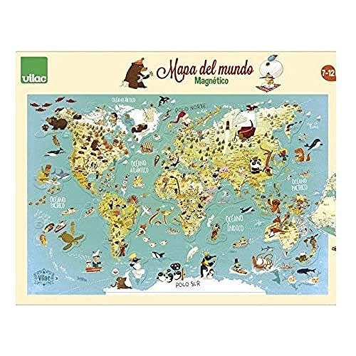 Vilac – Karte der Welt, magnetisch, 76 x 50 x 1 (2720s) von Vilac