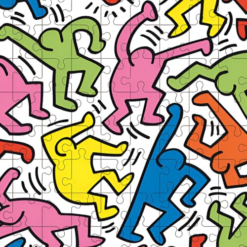 Vilac VIL9225 American Keith Haring Puzzle, 1000 Teile, Mehrfarbig von Vilac
