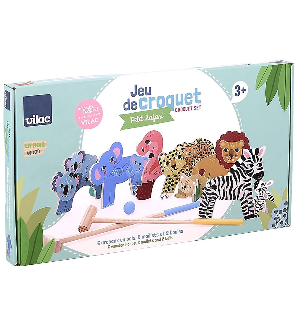 Vilac Krocket Gefüttert 2 - Mini-Safari - Holz - Vilac - One Size - Spiele Vilac Krocket Gefüttert 2 - Mini-Safari - Holz - Vilac - One Size - Spiele von Vilac