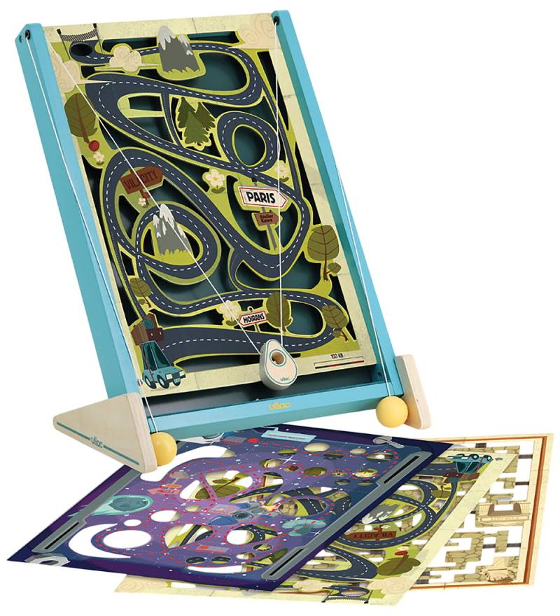 Vilac Labyrinthspiel - 35x44 cm - 3-in-1 - Holz - Vilac - One Size - Spiele Vilac Labyrinthspiel - 35x44 cm - 3-in-1 - Holz - Vilac - One Size - Spiele von Vilac