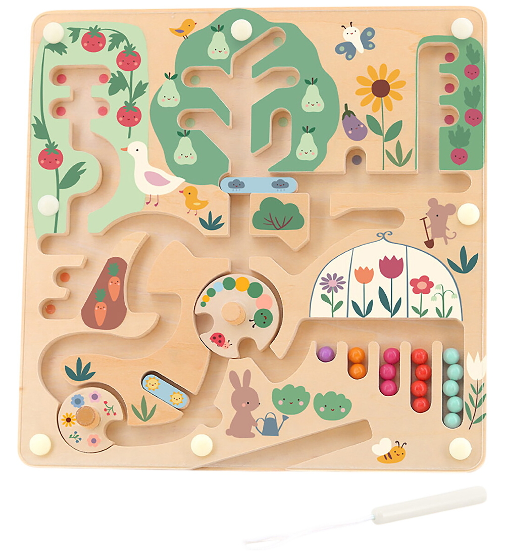 Vilac Magnetisches Labyrinth - Der Garten von Sarah Betz - Holz - Vilac - One Size - Spiele von Vilac