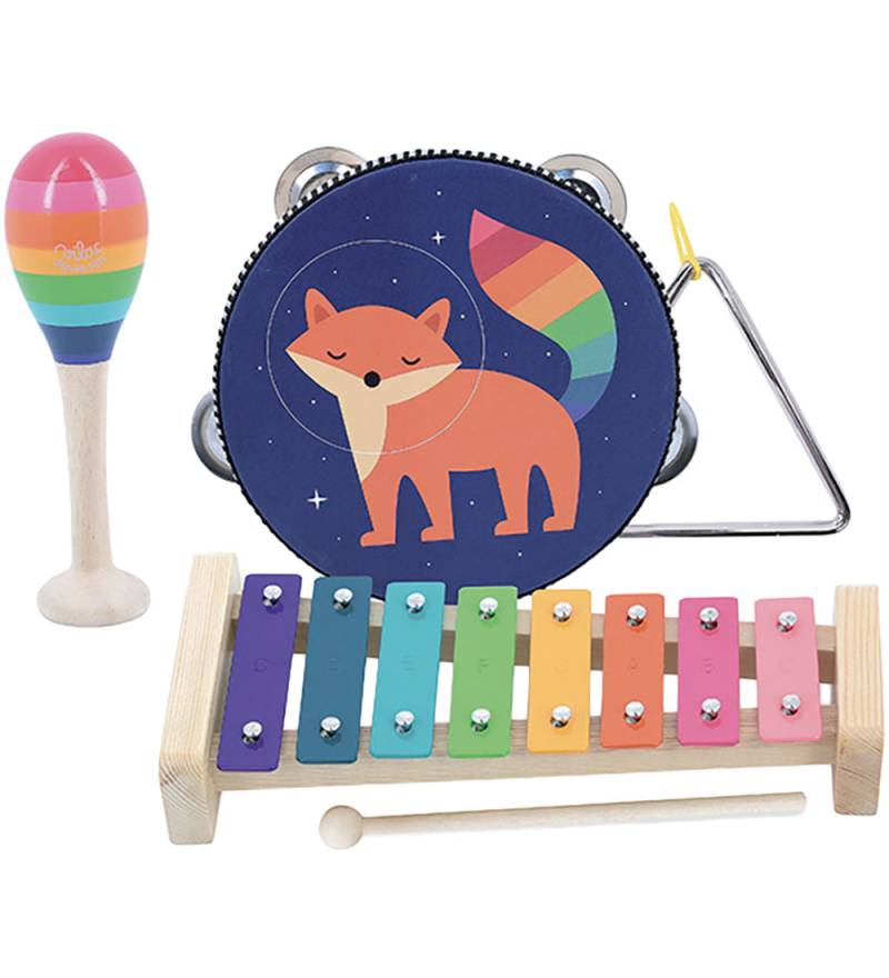 Vilac Musikset - 4 Instrumente - Rainbow Von Andy Westface - Vilac - One Size - Musikinstrumente Vilac Musikset - 4 Instrumente - Rainbow Von Andy Westface - Vilac - One Size - Musikinstrumente von Vilac