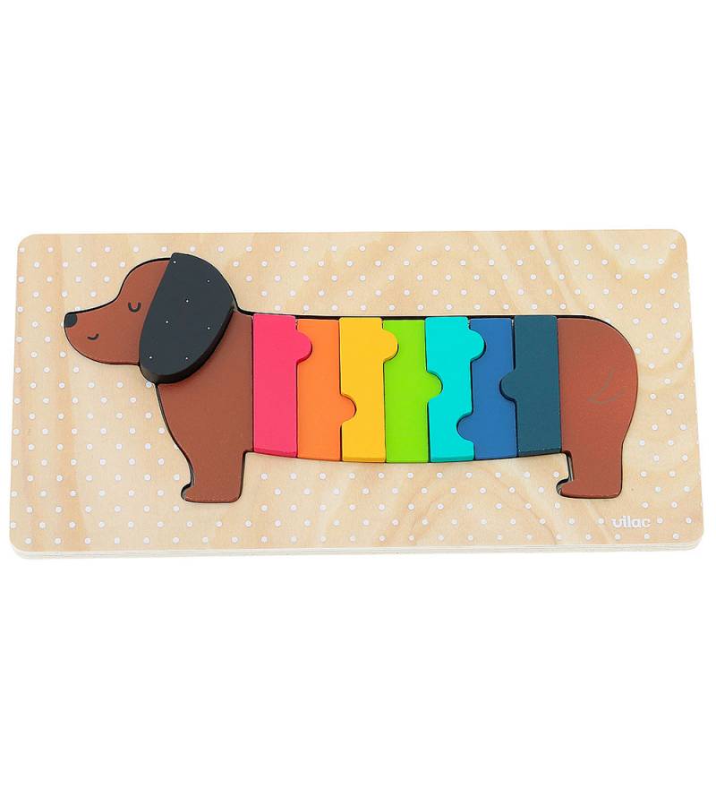 Vilac Puzzlespiel - Holz - 11 Teile - Hund - Vilac - One Size - Puzzlespiele Vilac Puzzlespiel - Holz - 11 Teile - Hund - Vilac - One Size - Puzzlespiele von Vilac