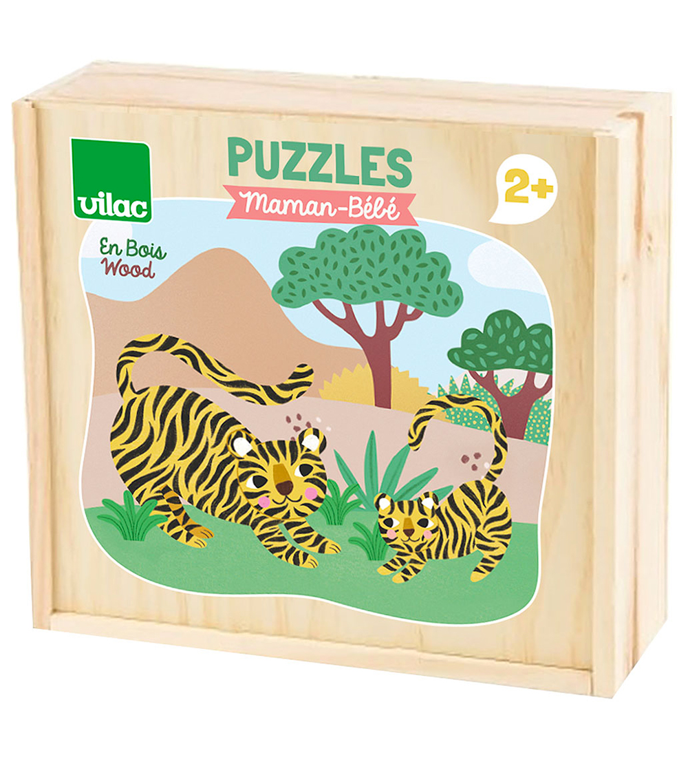 Vilac Puzzlespiel - Holz - 12x2 Teile - Mutter und Baby - Vilac - One Size - Puzzlespiele Vilac Puzzlespiel - Holz - 12x2 Teile - Mutter und Baby - Vilac - One Size - Puzzlespiele von Vilac
