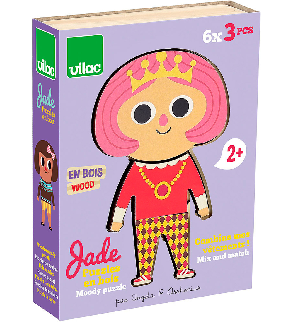Vilac Puzzlespiel - Holz - 6x3 Teile - Jade - Vilac - One Size - Puzzlespiele Vilac Puzzlespiel - Holz - 6x3 Teile - Jade - Vilac - One Size - Puzzlespiele von Vilac