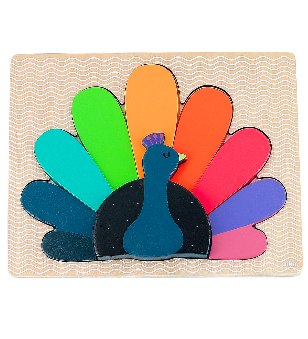 Vilac Puzzlespiel - Holz - 8 Teile - Pfau - Vilac - One Size - Puzzlespiele Vilac Puzzlespiel - Holz - 8 Teile - Pfau - Vilac - One Size - Puzzlespiele von Vilac