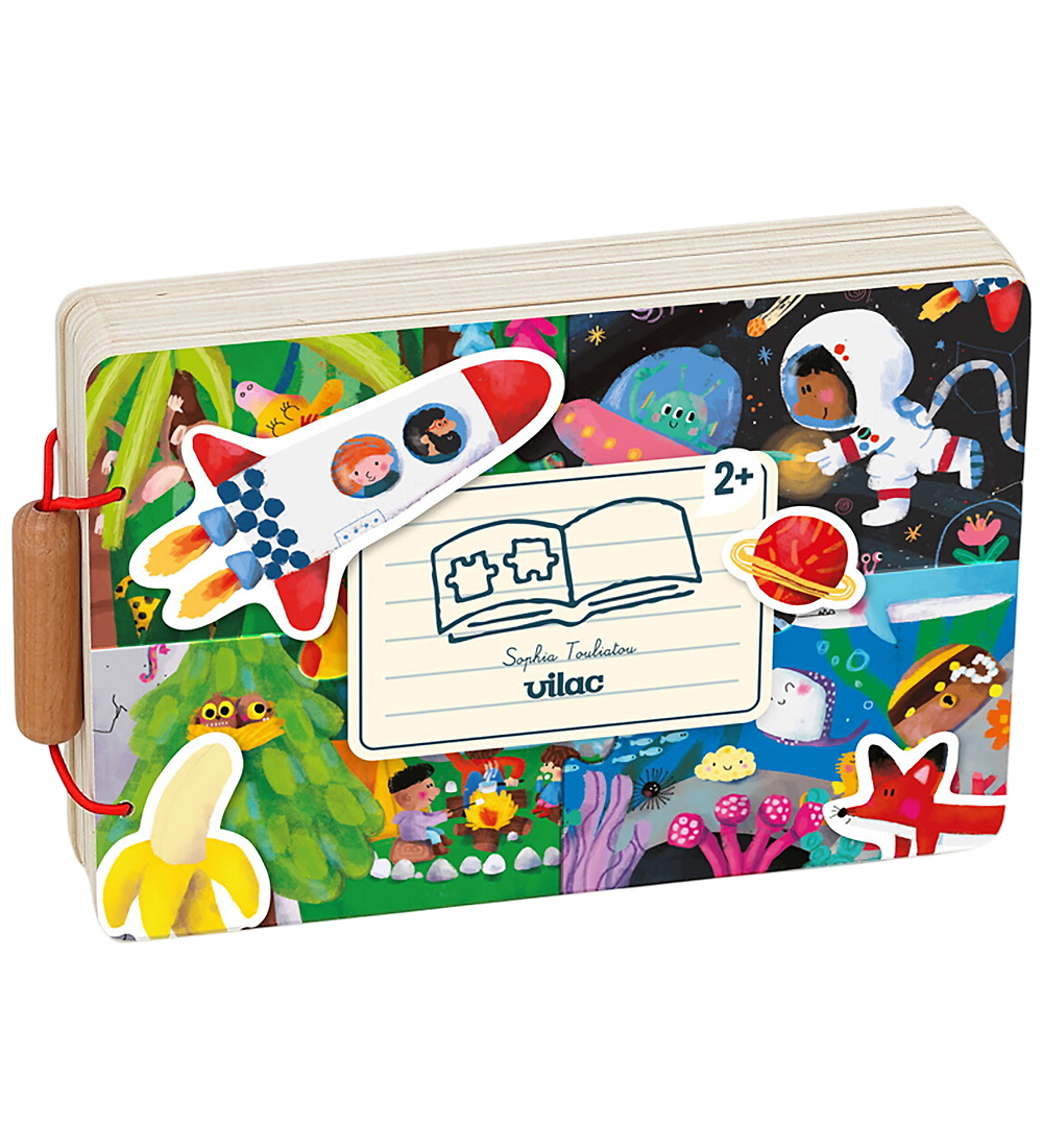 Vilac Rätselbuch - 52 Teile - Holz - Auf Abenteuer - Vilac - One Size - Puzzlespiele Vilac Rätselbuch - 52 Teile - Holz - Auf Abenteuer - Vilac - One Size - Puzzlespiele von Vilac