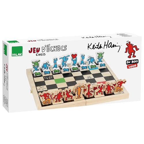 Jeu d'échecs GM en coffret - Keith Haring von Vilac