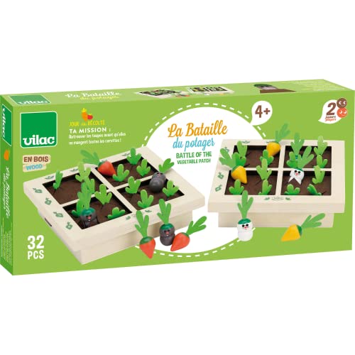Vilac - Spielzeug aus Holz – kreatives und pädagogisches Spielzeug – Original Marineschlacht für Kleinkinder – Gesellschaftsspiel für Kinder – Gedächtnis- und Konzentrationsspiel für Kinder – ab 4 Vilac - Spielzeug aus Holz – kreatives und pädagogisches Spielzeug – Original Marineschlacht für Kleinkinder – Gesellschaftsspiel für Kinder – Gedächtnis- und Konzentrationsspiel für Kinder – ab 4 von Vilac