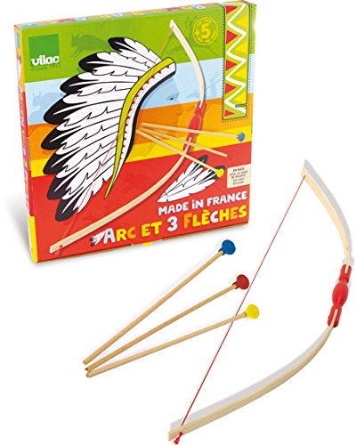 Vilac – Spielzeug aus Holz – Arc zerlegt + flêches Box Zielscheibe von Vilac