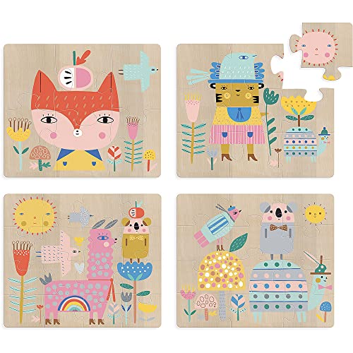 Vilac Suzy Ultman Puzzles aus Holz, Mehrfarbig (8906) von Vilac