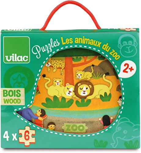 Vilac - Zootier-Puzzle – Holzspiel – ab 2 Jahren – 2642 von Vilac