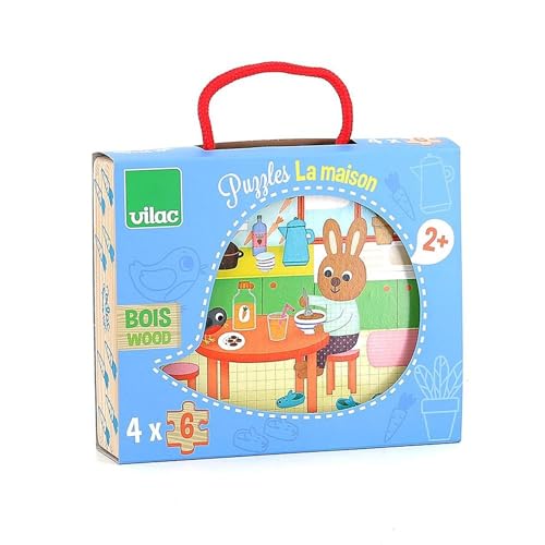 Vilac vilac2643 House Puzzle (4-teilig) von Vilac