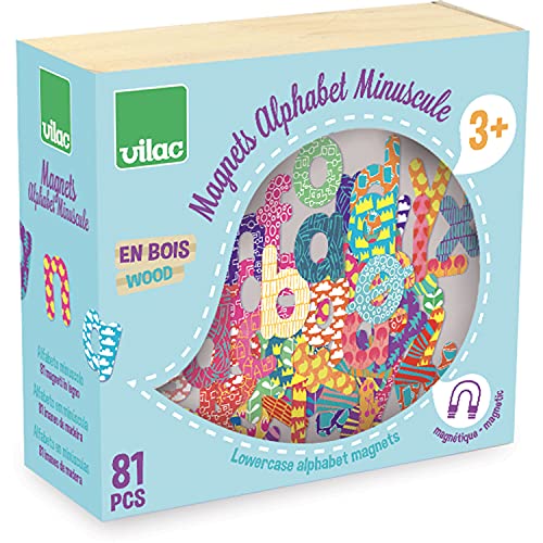 Vilac vilac6703 kleinen Buchstaben Alphabet Magnete (81-Piece) von Vilac