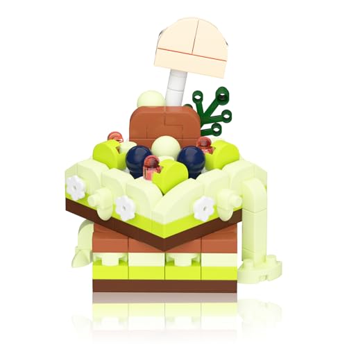 Vilbocr Dessert-Bausteine, kreatives Stadt-Lebensmittel-Spielzeug-Set, Mini-Kuchen-Geschenk, Party-Spiel-Zubehör, Osterei-Füllstoffe für Kinder (Matcha-Tausend Schichten, 193 Stück) von Vilbocr