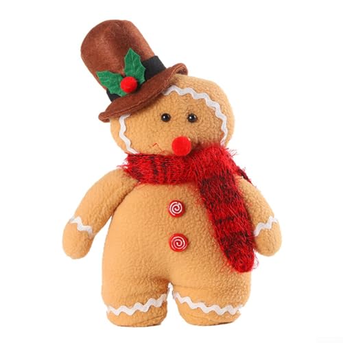 Vilgftyiet Plüsch-Stoffpuppen, Weihnachts-Puppen, Urlaubsdekoration, weiche Schreibtisch-Ornamente für Zuhause, Tisch oder Kaminsims, saisonale Anzeige, sicher für Kinder und Haustiere, bezaubernde von Vilgftyiet