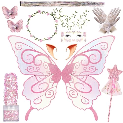 VillbeCoser ButterflyElf-Set, Pink, 10 Stück, hergestellt in China VillbeCoser ButterflyElf-Set, Pink, 10 Stück, hergestellt in China von VillbeCoser