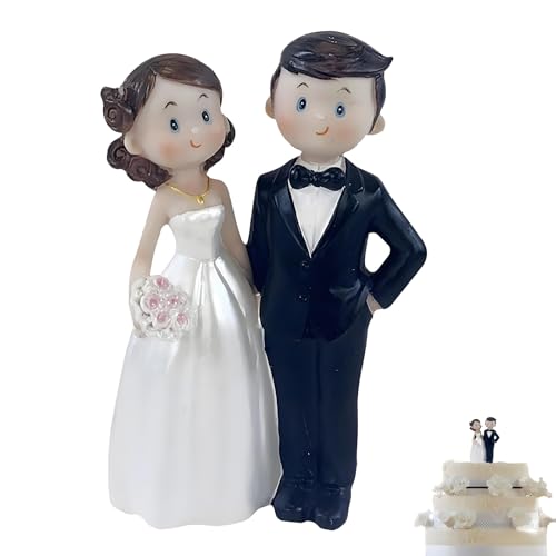 1 Paar Brautpaar Figuren Torte, Hochzeitspaar Figuren Klein Hochzeitsfiguren Brautpaar Deko Lustig, Tortenfigur Hochzeit, Geeignet für Hochzeitsparty Kuchen Gedenktag Dekoration 1 Paar Brautpaar Figuren Torte, Hochzeitspaar Figuren Klein Hochzeitsfiguren Brautpaar Deko Lustig, Tortenfigur Hochzeit, Geeignet für Hochzeitsparty Kuchen Gedenktag Dekoration von Vimmvid