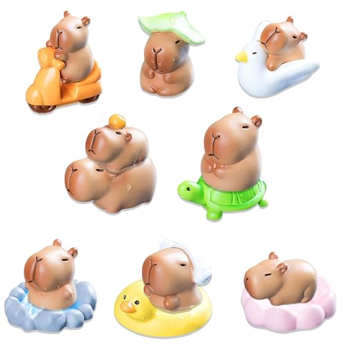 13 Stück Capybara Geburtstag Mini Capybara Tortendeko Capybara Figuren, Capybara Spielzeug Set Süßer Kapibara für Feengarten Heimdekoration Capybara für Puppenhausminiaturen Mini Hartharz Tiere (2cm) 13 Stück Capybara Geburtstag Mini Capybara Tortendeko Capybara Figuren, Capybara Spielzeug Set Süßer Kapibara für Feengarten Heimdekoration Capybara für Puppenhausminiaturen Mini Hartharz Tiere (2cm) von Vimmvid