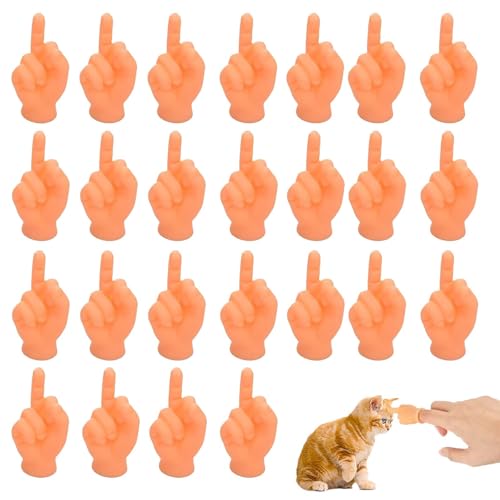 25 Stück Mini Hände,Kleine Hände für Zaubertricks Haustiere Weihnachten Spiele Party,Tiny Handsfinger Fingerpuppen für Haustier Katzen Kinder Spiele Party Haustiere Weihnachten Spiele Party von Vimmvid