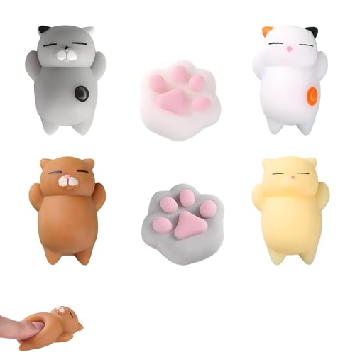 6 Stück Squishy Cat, Cat Paw Squishy, Squeeze Toy, Mini Squishies Anti-Stress-Spielzeug Spielzeug zum Drücken für Kinder Jungen und Mädchen Entspannungsspielzeug und Geschenke 6 Stück Squishy Cat, Cat Paw Squishy, Squeeze Toy, Mini Squishies Anti-Stress-Spielzeug Spielzeug zum Drücken für Kinder Jungen und Mädchen Entspannungsspielzeug und Geschenke von Vimmvid