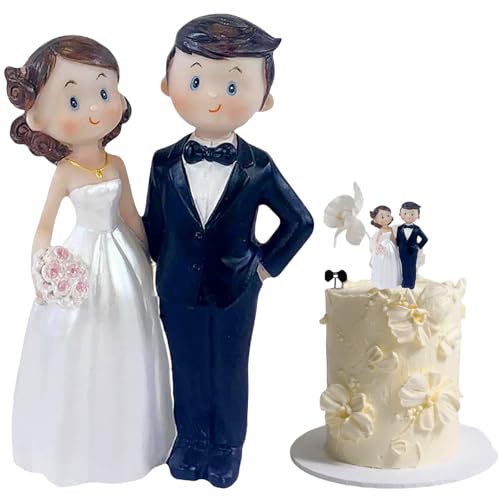 Brautpaar Figuren Torte, Hochzeitspaar Figuren, Torten Deko Hochzeit, Hochzeitstorte Deko für Hochzeitsfeier, Trauung, Cake Topper Brautpaar Figuren Torte, Hochzeitspaar Figuren, Torten Deko Hochzeit, Hochzeitstorte Deko für Hochzeitsfeier, Trauung, Cake Topper von Vimmvid