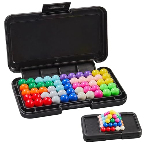 55 Stück Smart Games Kinder, Entspannung und Stressabbau Spiele, Die Geistige Beweglichkeit und Flexibilität Fördert, IQ Puzzler Pro Geeignet für Kinder Ab Sieben Jahren von Vimmvid