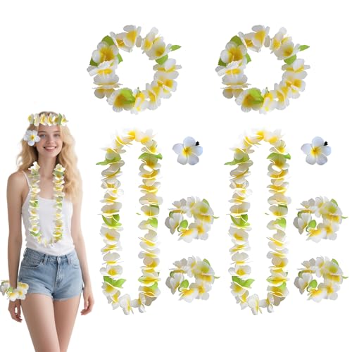 Vimmvid 10 Stück Hawaii Ketten Blumenkette Set, Blumenketten Hawaii Outfit Damen Deko Blumenketten Blumenkranz Haare für Karnevals Weihnachten Neujahr Cheerleading Strand Hochzeit Vimmvid 10 Stück Hawaii Ketten Blumenkette Set, Blumenketten Hawaii Outfit Damen Deko Blumenketten Blumenkranz Haare für Karnevals Weihnachten Neujahr Cheerleading Strand Hochzeit von Vimmvid