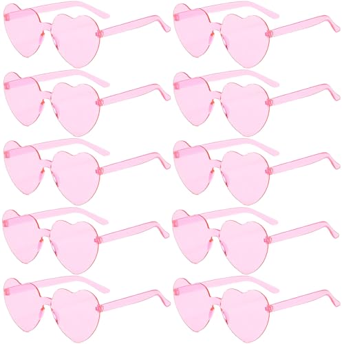 Vimmvid 10 Stück Rosarote Brille,Rosa Sonnenbrille Brille Sonnenbrille Herz Sonnenbrille Pinke Brille,Brille Brille Pink Herz Brille Herzchen Brille Sonnenbrille Pink,Transparent Zube Vimmvid 10 Stück Rosarote Brille,Rosa Sonnenbrille Brille Sonnenbrille Herz Sonnenbrille Pinke Brille,Brille Brille Pink Herz Brille Herzchen Brille Sonnenbrille Pink,Transparent Zube von Vimmvid