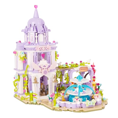Vinbosion Bausteine Set, Gartenhaus Bauspielzeug, Traumvilla Bauset für Mädchen, Geschenk für Weihnachten, Geburtstag, Neujahr Vinbosion Bausteine Set, Gartenhaus Bauspielzeug, Traumvilla Bauset für Mädchen, Geschenk für Weihnachten, Geburtstag, Neujahr von Vinbosion