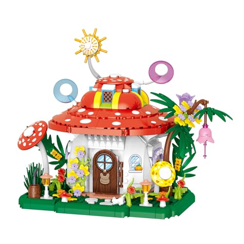 Vinbosion Pilz Bauklötze,Pilz Haus Bauen Spielzeug,Blöcke Modell Geschenk für Weihnachten,Geburtstag,Neujahr(745PCS) von Vinbosion