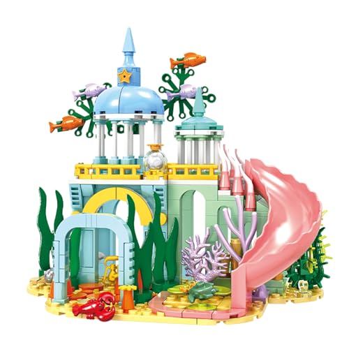 Vinbosion Prinzessin Schloss Bauklötze,Ozean Bauspielzeug mit Rutsche,Bauklötze Geschenk für Weihnachten,Geburtstag,Neujahr(300PCS) von Vinbosion