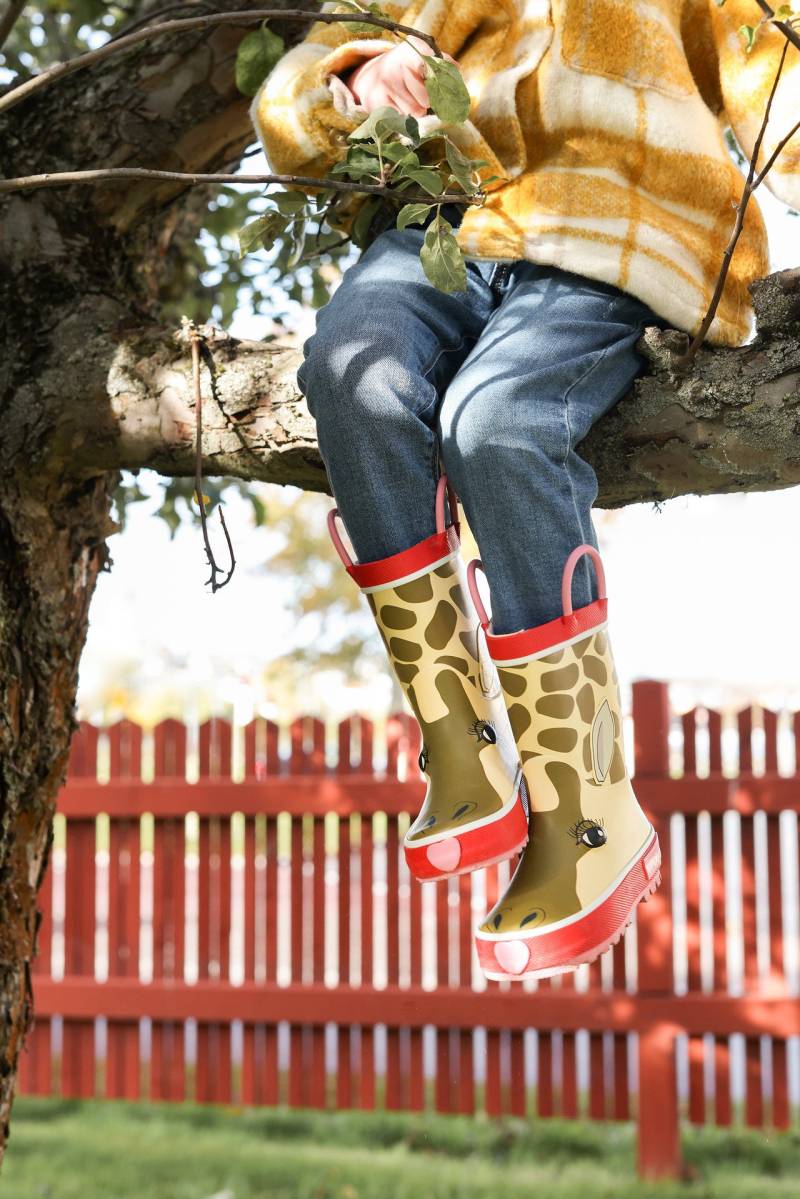 Vincent Giraffe Gummistiefel, Pink, 21, Kindergummistiefel, Kinderstiefel, Gummistiefel kinder, Kids von Vincent