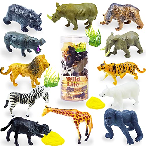VingaHouse Tierefiguren Set, 16 Stück Tiere Spielzeug, Tierfiguren für Kinder, Geschenke für 3-7 Jährige, Geeignet für den Unterricht mit Kindern über Tiere VingaHouse Tierefiguren Set, 16 Stück Tiere Spielzeug, Tierfiguren für Kinder, Geschenke für 3-7 Jährige, Geeignet für den Unterricht mit Kindern über Tiere von VingaHouse