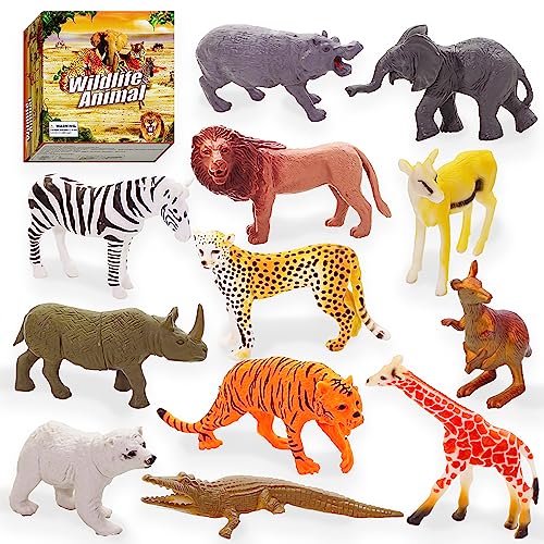 12 Stück Tiere Figuren, Tiere Spielfiguren , Tierfiguren Kinder, Geschenke für 3 4 5 6 7 jährige Geschenke für Kinder zu Weihnachten und Silvester für die Erziehung von Kindern über Wilde Tiere 12 Stück Tiere Figuren, Tiere Spielfiguren , Tierfiguren Kinder, Geschenke für 3 4 5 6 7 jährige Geschenke für Kinder zu Weihnachten und Silvester für die Erziehung von Kindern über Wilde Tiere von VingaHouse