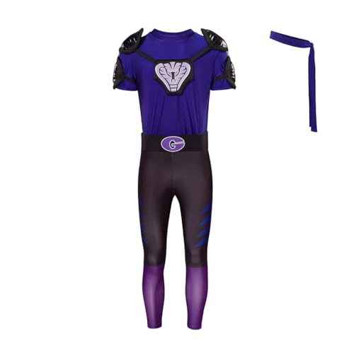 VintageCos Herren Dodgeball Globo Gym Lila Cobras Cosplay Kostüm Jumpsuit Halloween Party Outfits, Violett, XXL VintageCos Herren Dodgeball Globo Gym Lila Cobras Cosplay Kostüm Jumpsuit Halloween Party Outfits, Violett, XXL von VintageCos