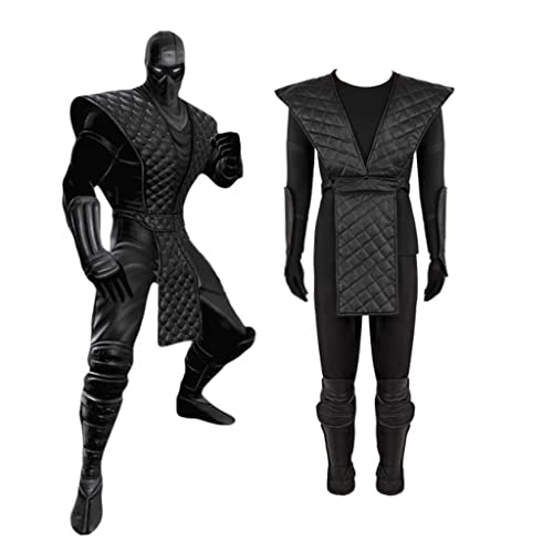 VintageCos Noob Saibot Kostüm Schwarz Outfit Samurai Kampf Kostüm Anzug für Herren, Schwarz, X-Large VintageCos Noob Saibot Kostüm Schwarz Outfit Samurai Kampf Kostüm Anzug für Herren, Schwarz, X-Large von VintageCos