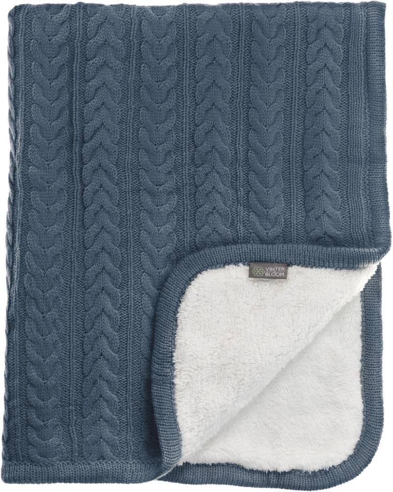 Vinter &  Bloom Babydecke Cuddly, Storm Blue, Kinderwagendecke von Vinter & Bloom