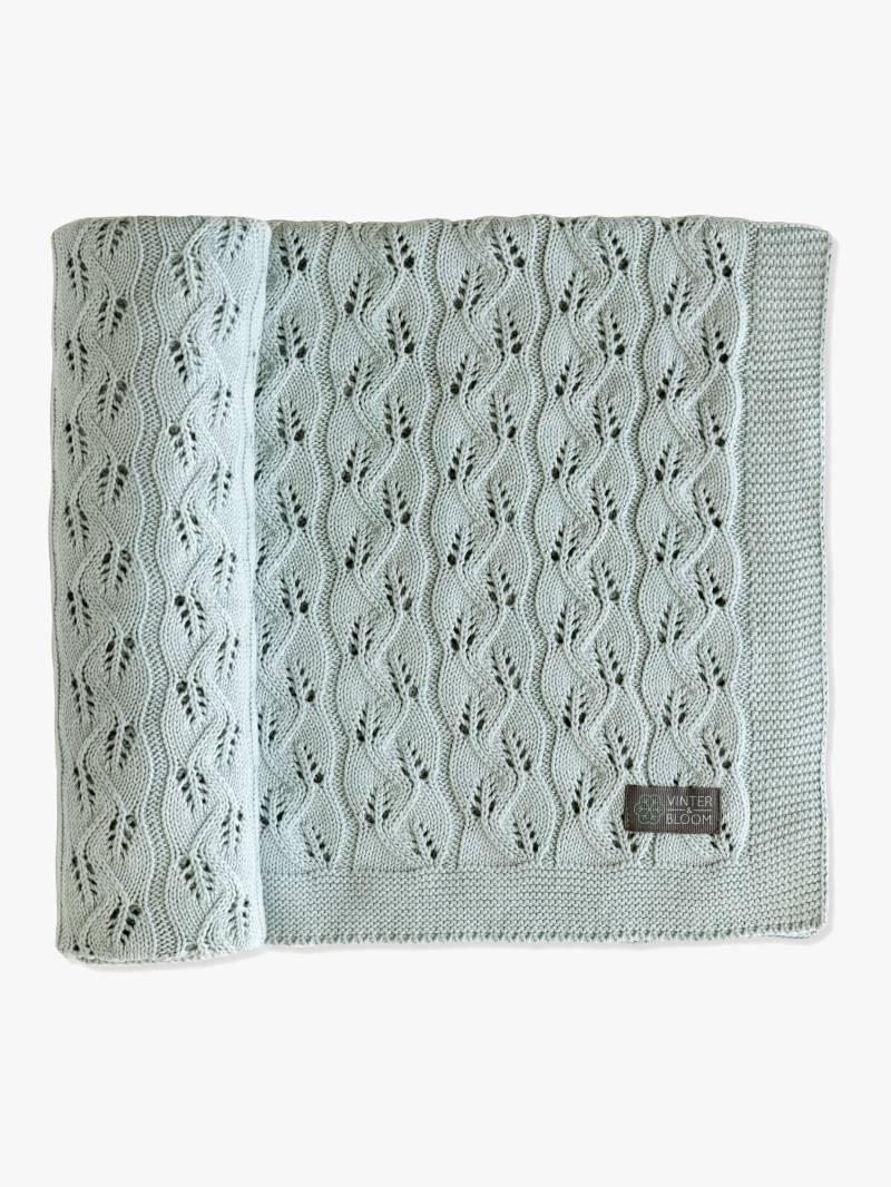 Vinter &  Bloom Decke Moment ÖKO, Sage Green von Vinter & Bloom