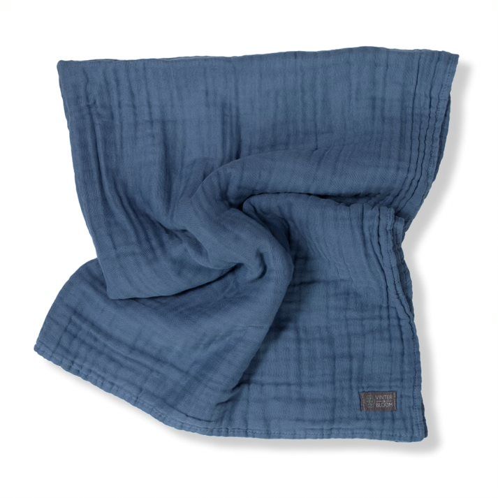 Vinter & Bloom Decke Musselin EKO, Storm Blue Vinter & Bloom Decke Musselin EKO, Storm Blue von Vinter & Bloom