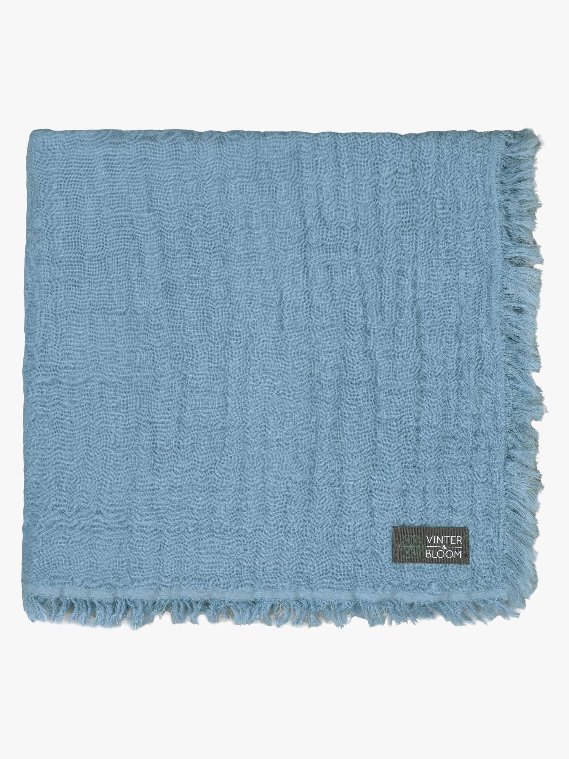 Vinter & Bloom Feather Musselintuch EKO, Dim Blue Vinter & Bloom Feather Musselintuch EKO, Dim Blue von Vinter & Bloom