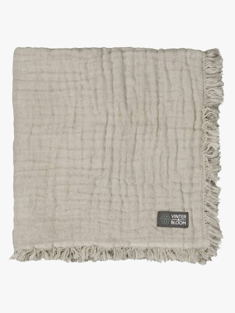Vinter &  Bloom Feather Musselintuch EKO, Pebble Greige von Vinter & Bloom