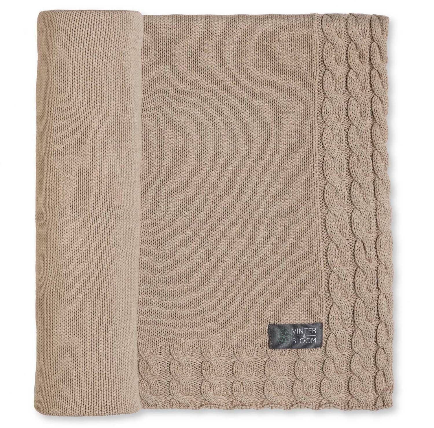 Vinter &  Bloom Joy EKO Decke, Almond Beige von Vinter & Bloom