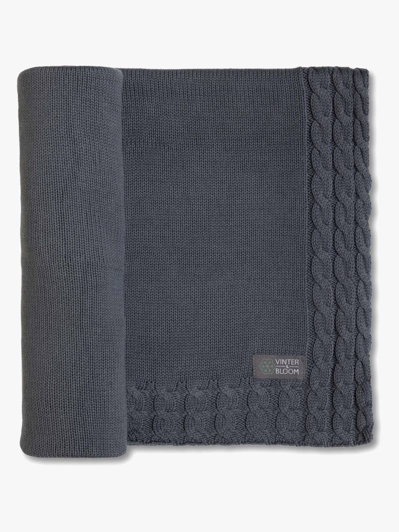 Vinter &  Bloom Joy EKO Decke, Steel Grey von Vinter & Bloom