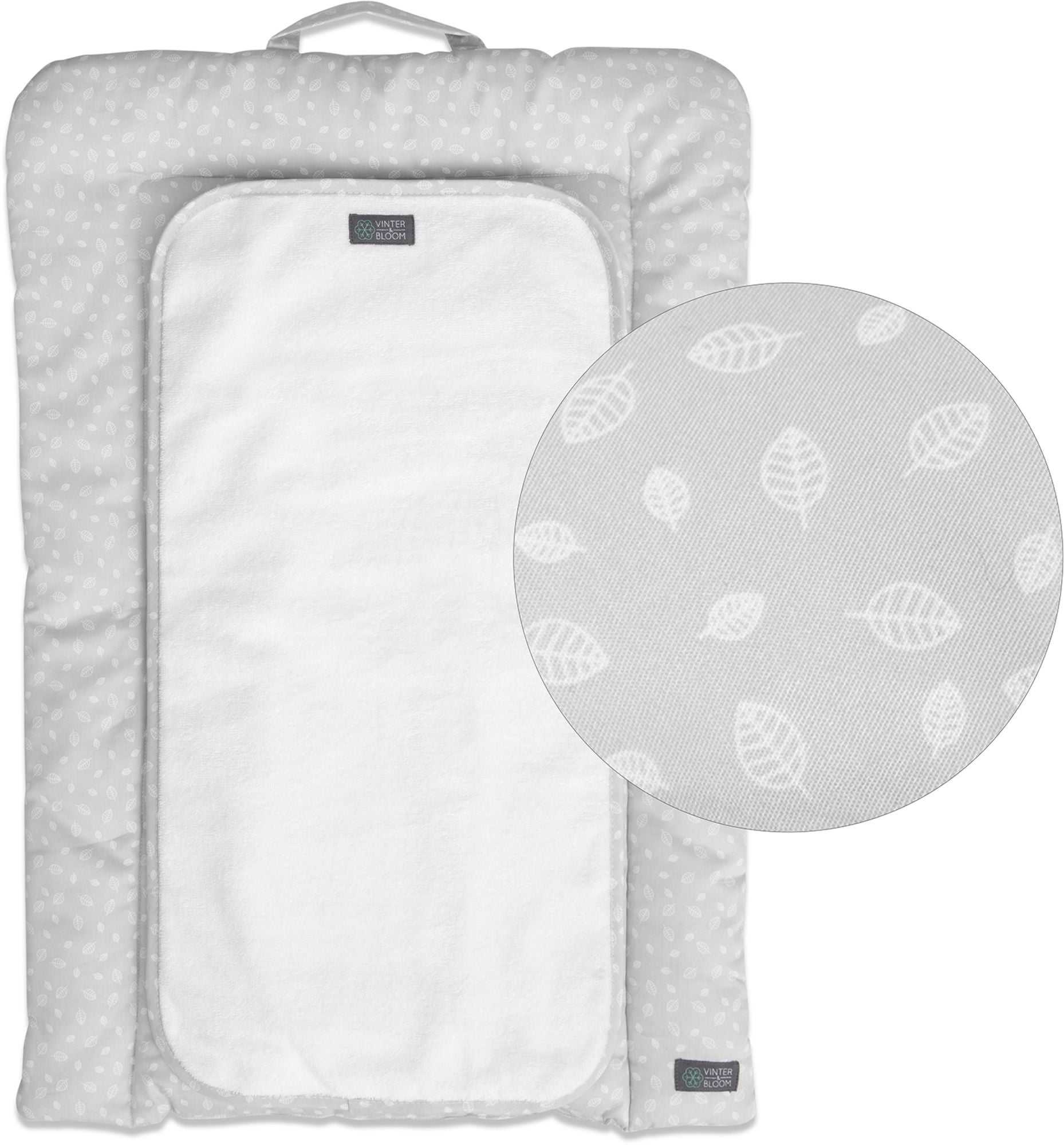 Vinter & Bloom Nordic Leaf Wickelunterlage, Calm Grey Vinter & Bloom Nordic Leaf Wickelunterlage, Calm Grey von Vinter & Bloom