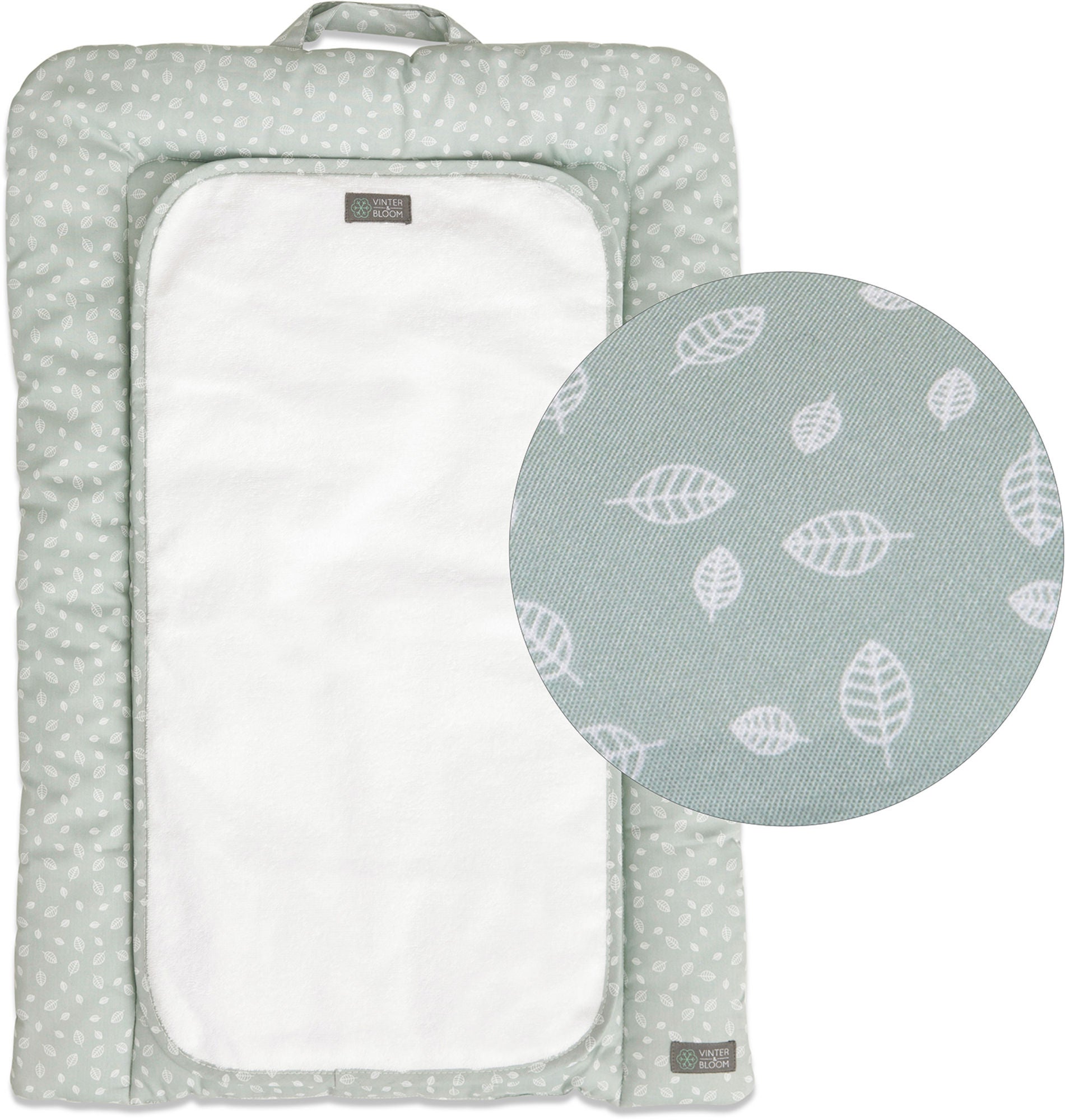 Vinter & Bloom Nordic Leaf Wickelunterlage, Mild Green Vinter & Bloom Nordic Leaf Wickelunterlage, Mild Green von Vinter & Bloom