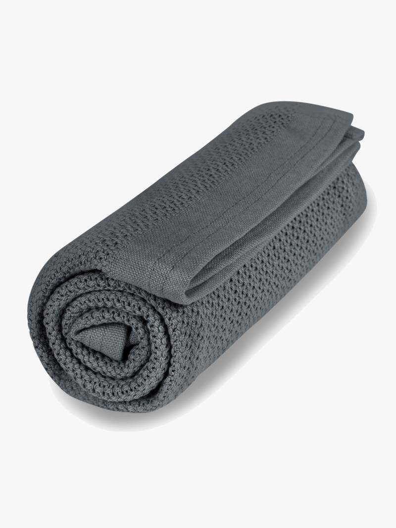 Vinter &  Bloom Soft Grid Babydecke, Steel Grey von Vinter & Bloom